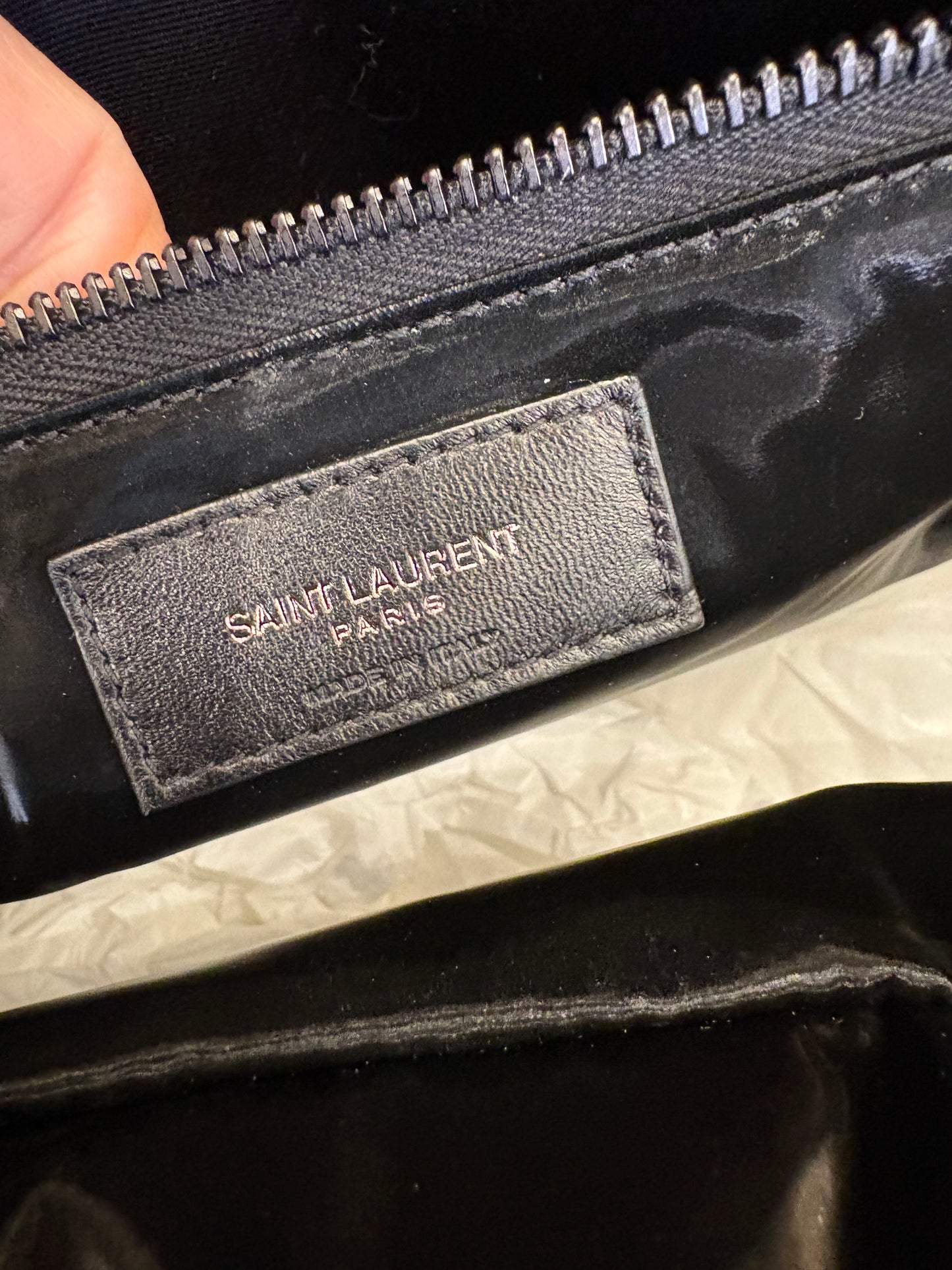 Saint Laurent shopper bag in silktech" trapuntato