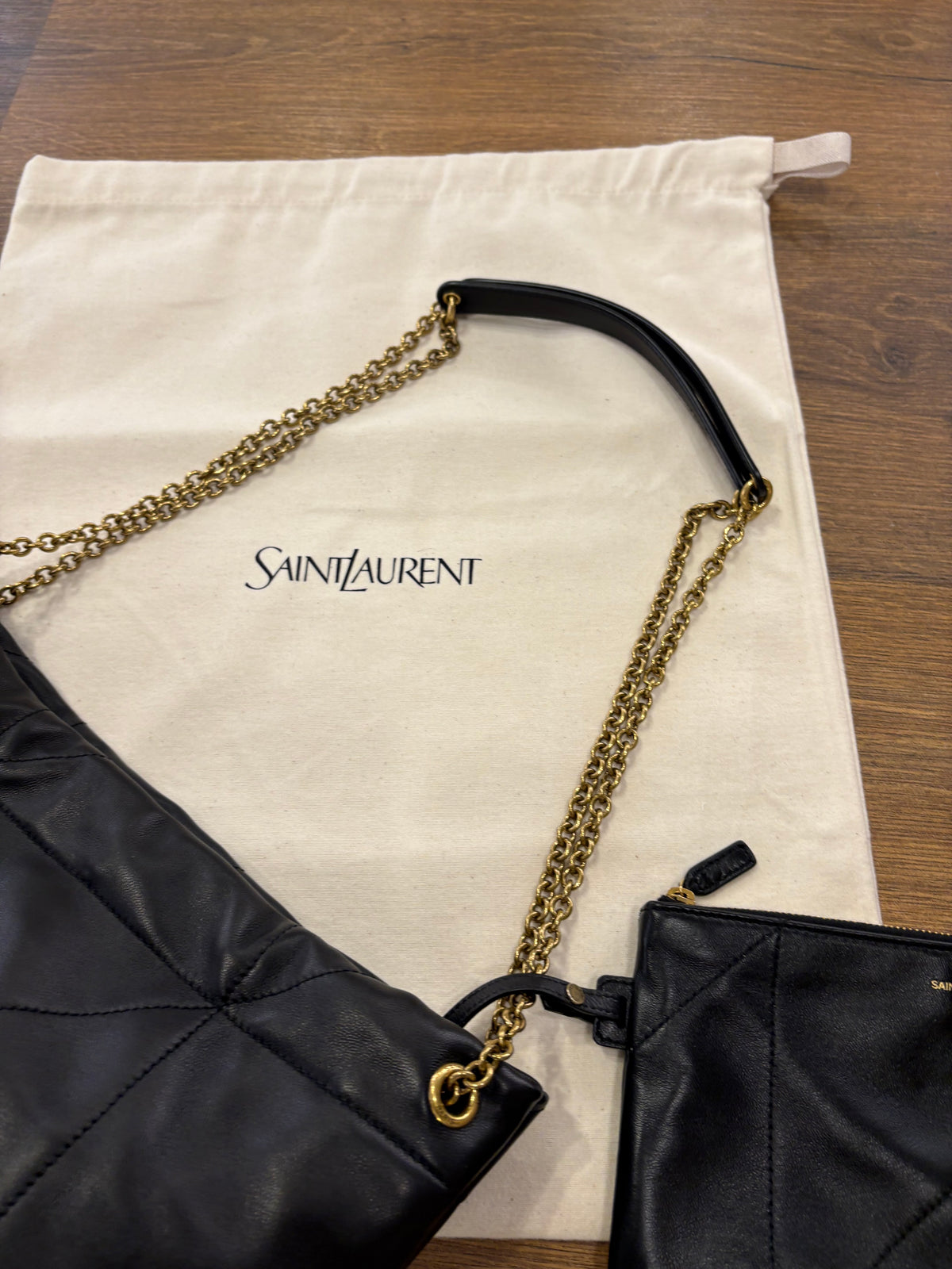 Saint Laurent Jamie Pochon in Nappa Trapuntata con Pochette Nuova Collezione . Nuova