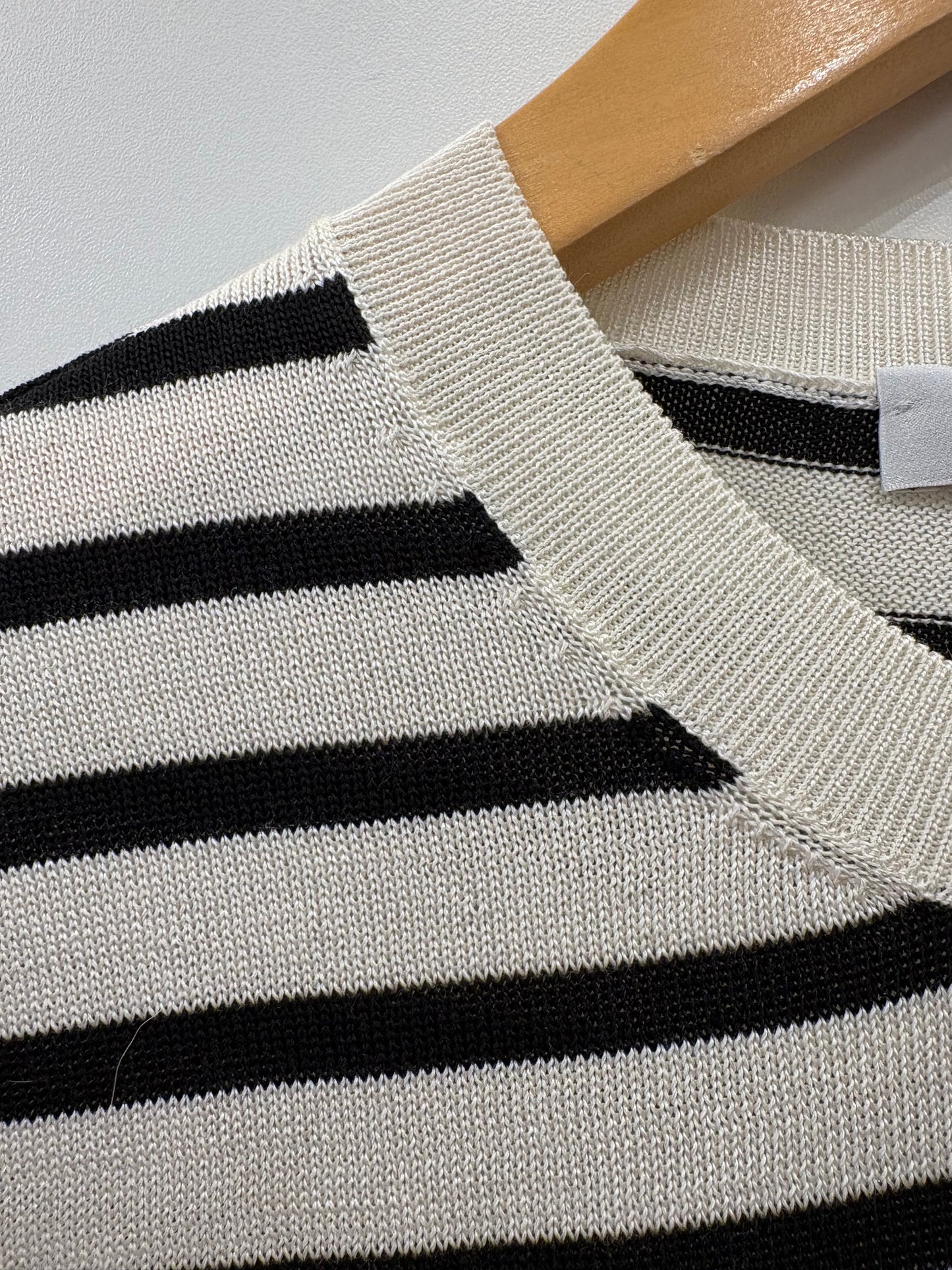 Dior maglia J’Adior 8 righe bianche e nere