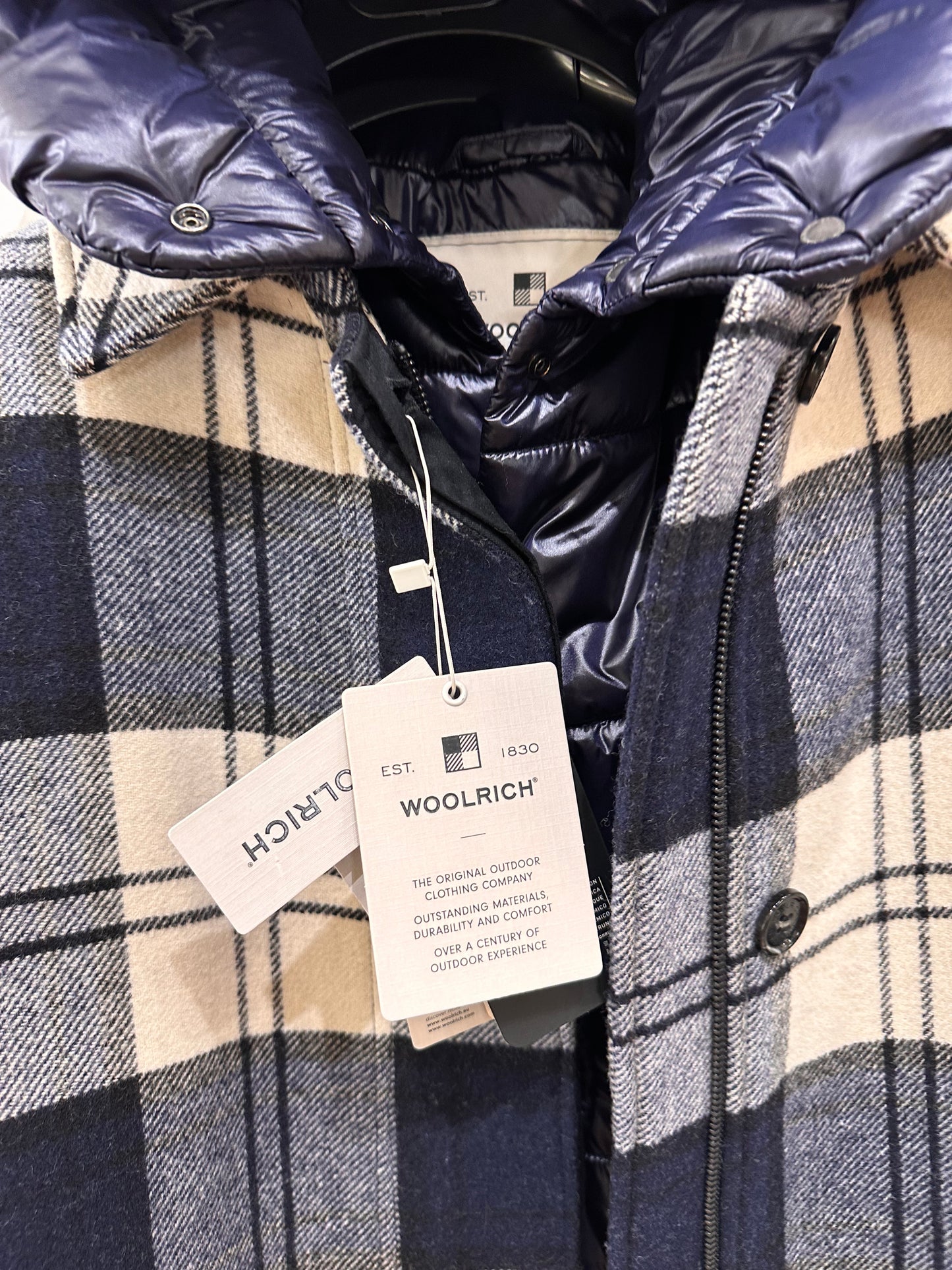 Woolrich cappotto lana interno piumino