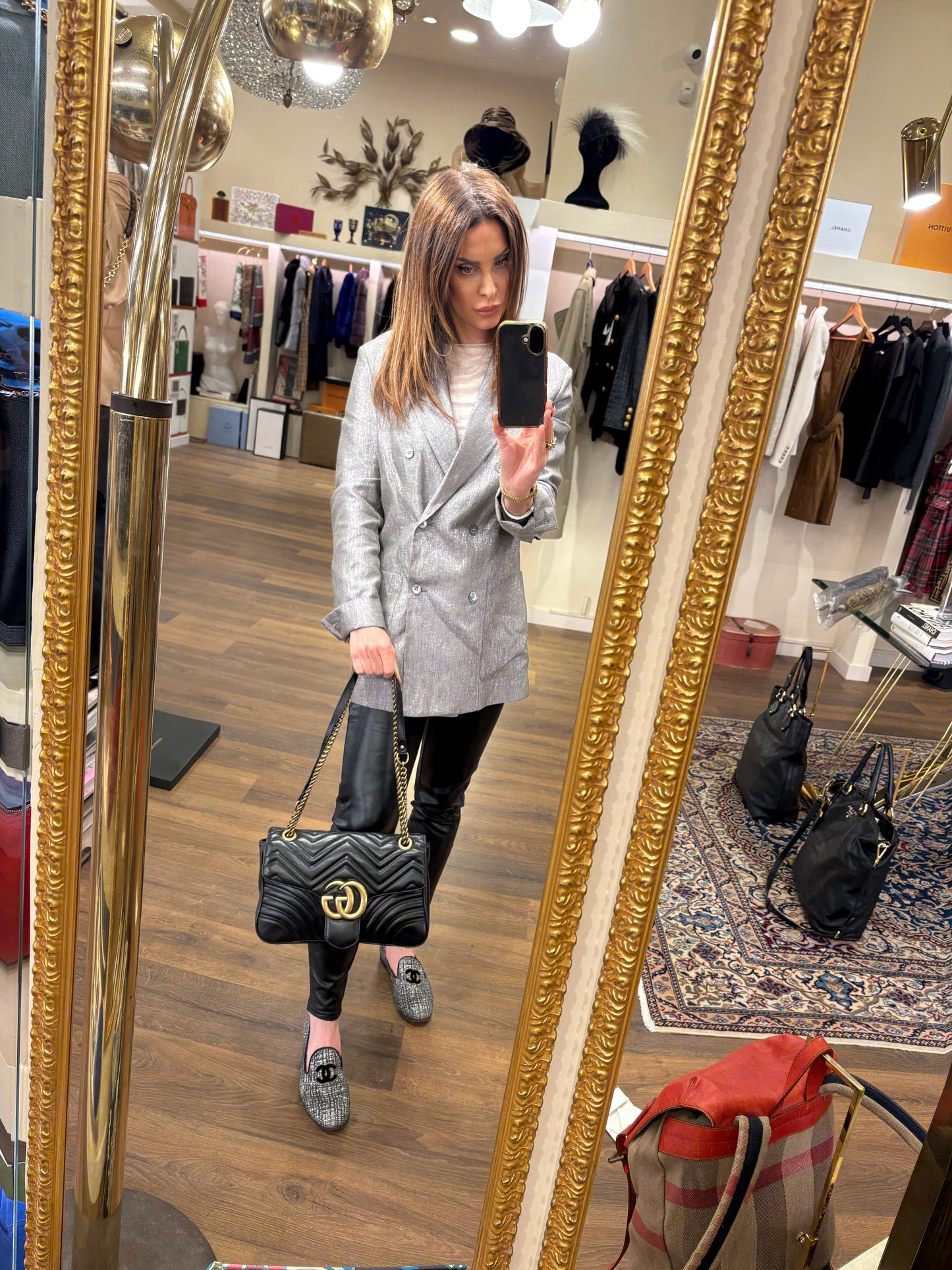 Borsa a spalla Gucci GG Marmont Large in pelle Matelassé - 30 cm