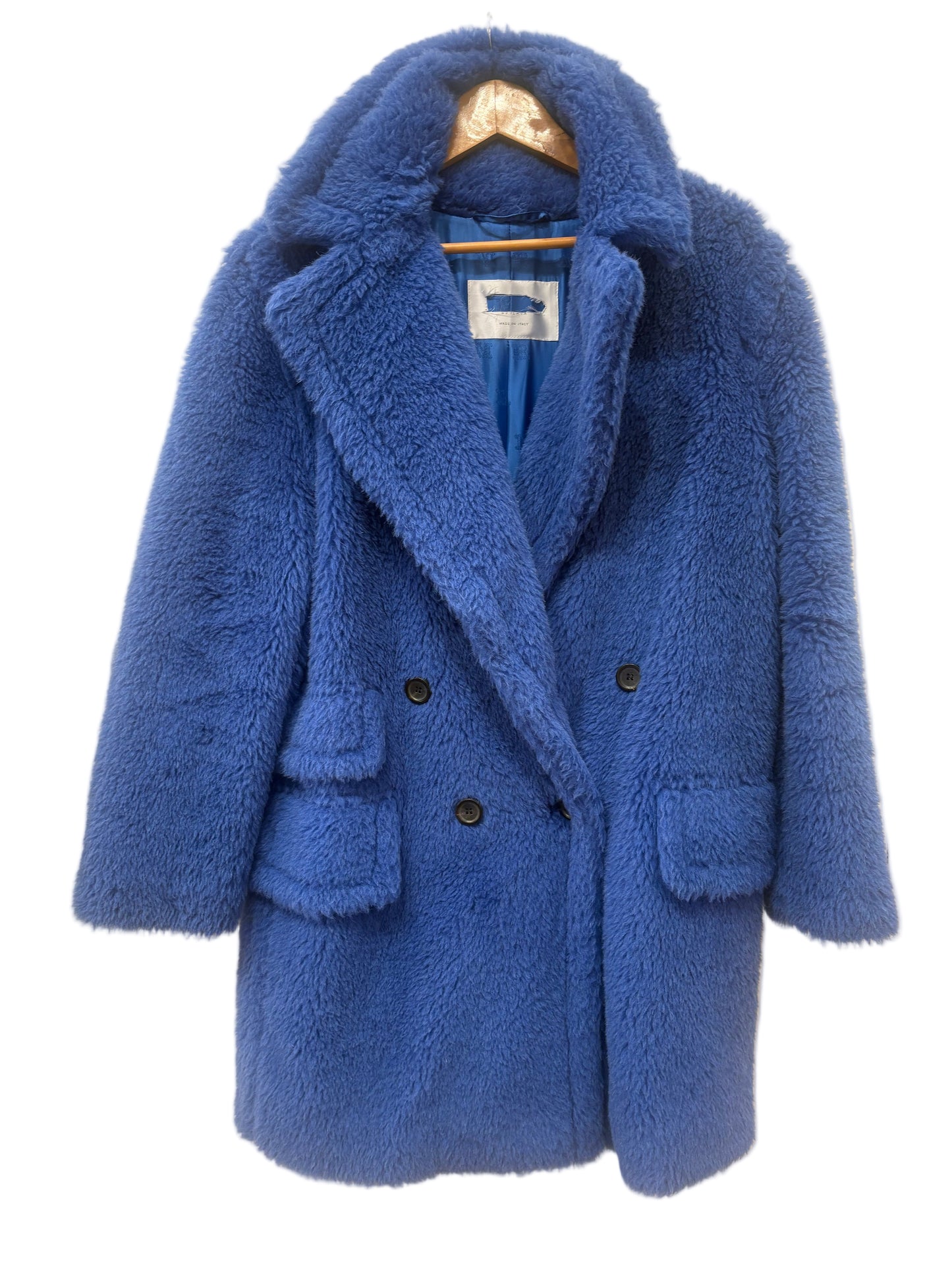 Max Mara cappotto Teddy Bear azzurro 40