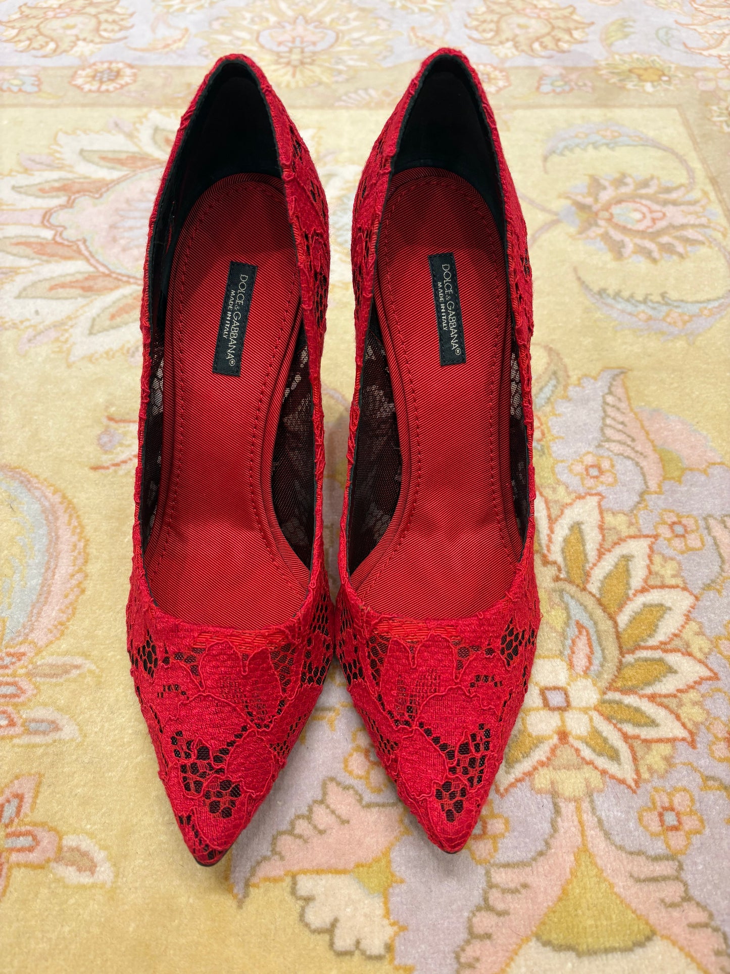 Dolce Gabbana décolleté in pizzo 38.5