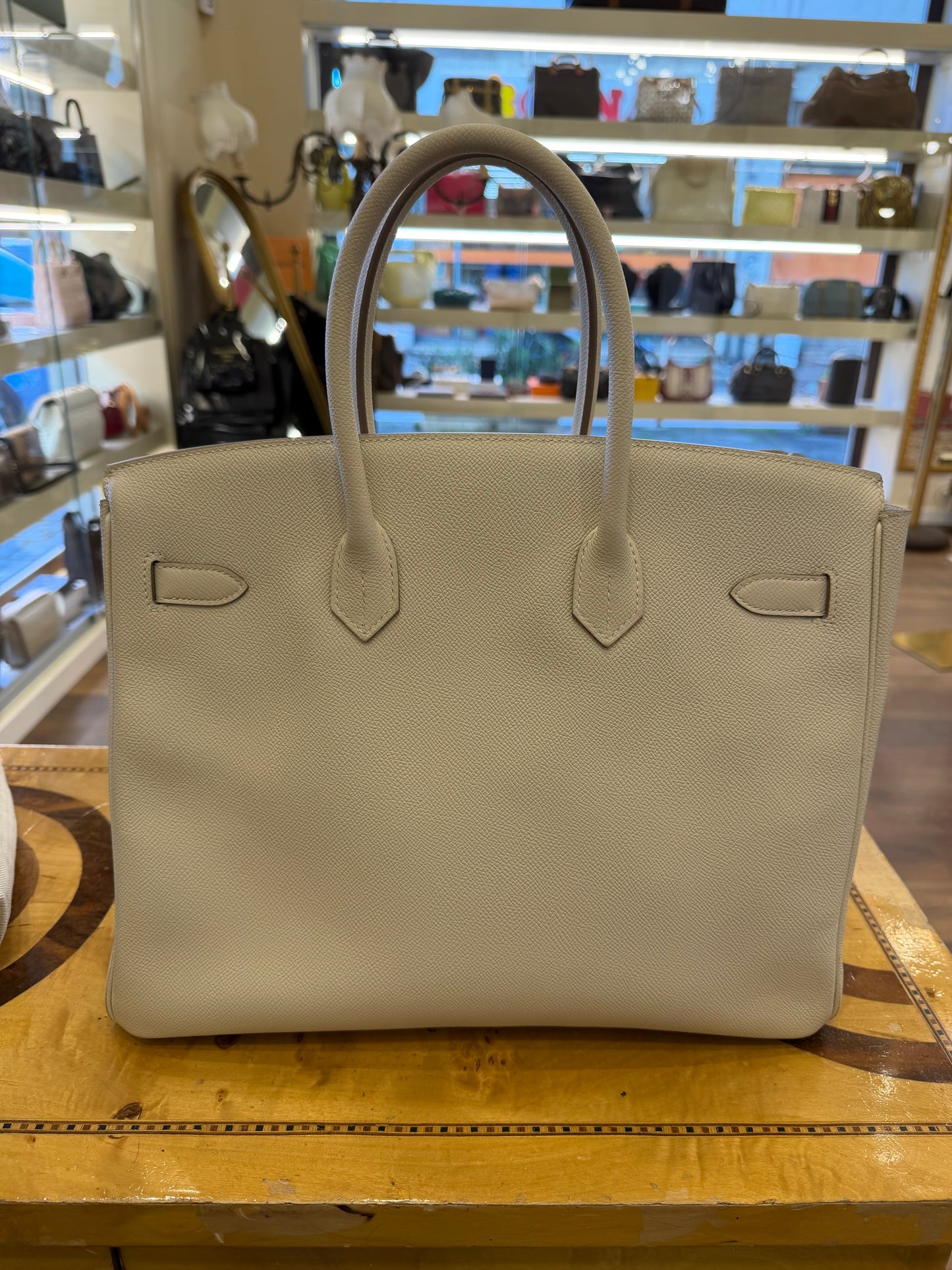 Hermès Birkin 35 colore Craie hardware  gold