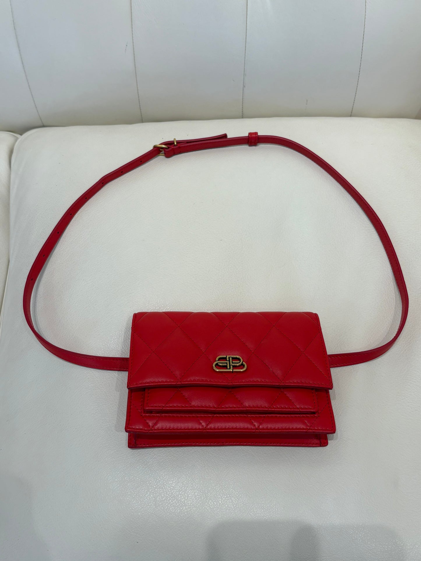 Balenciaga marsupio in pelle matelasse ‘