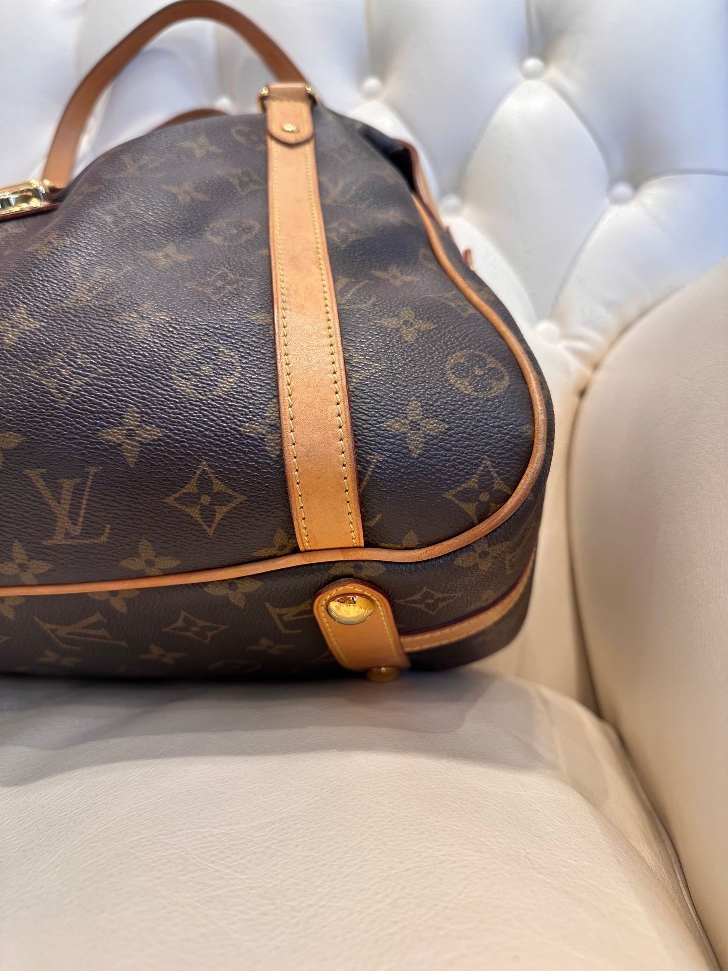 Louis Vuitton Stresa GM borsa monogram e pelle