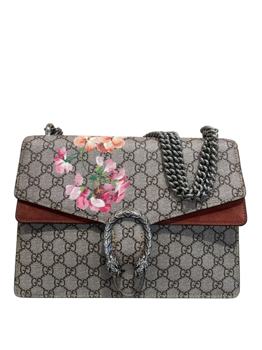 Gucci  Borsa a spalla Dionysus GG Supreme Blooms misura media
