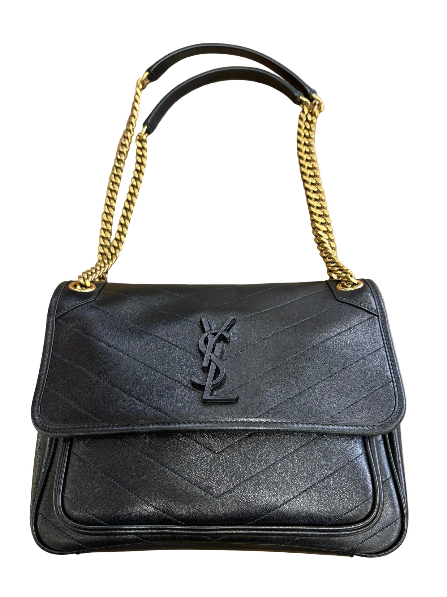 Saint Laurent Niki media in pelle