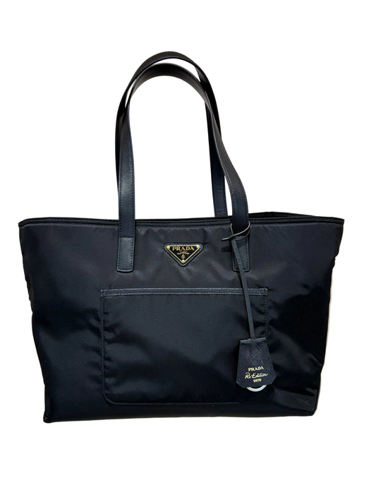 Prada Borsa Shopping  Re-Edition 1978 in Re-Nylon e Pelle Saffiano