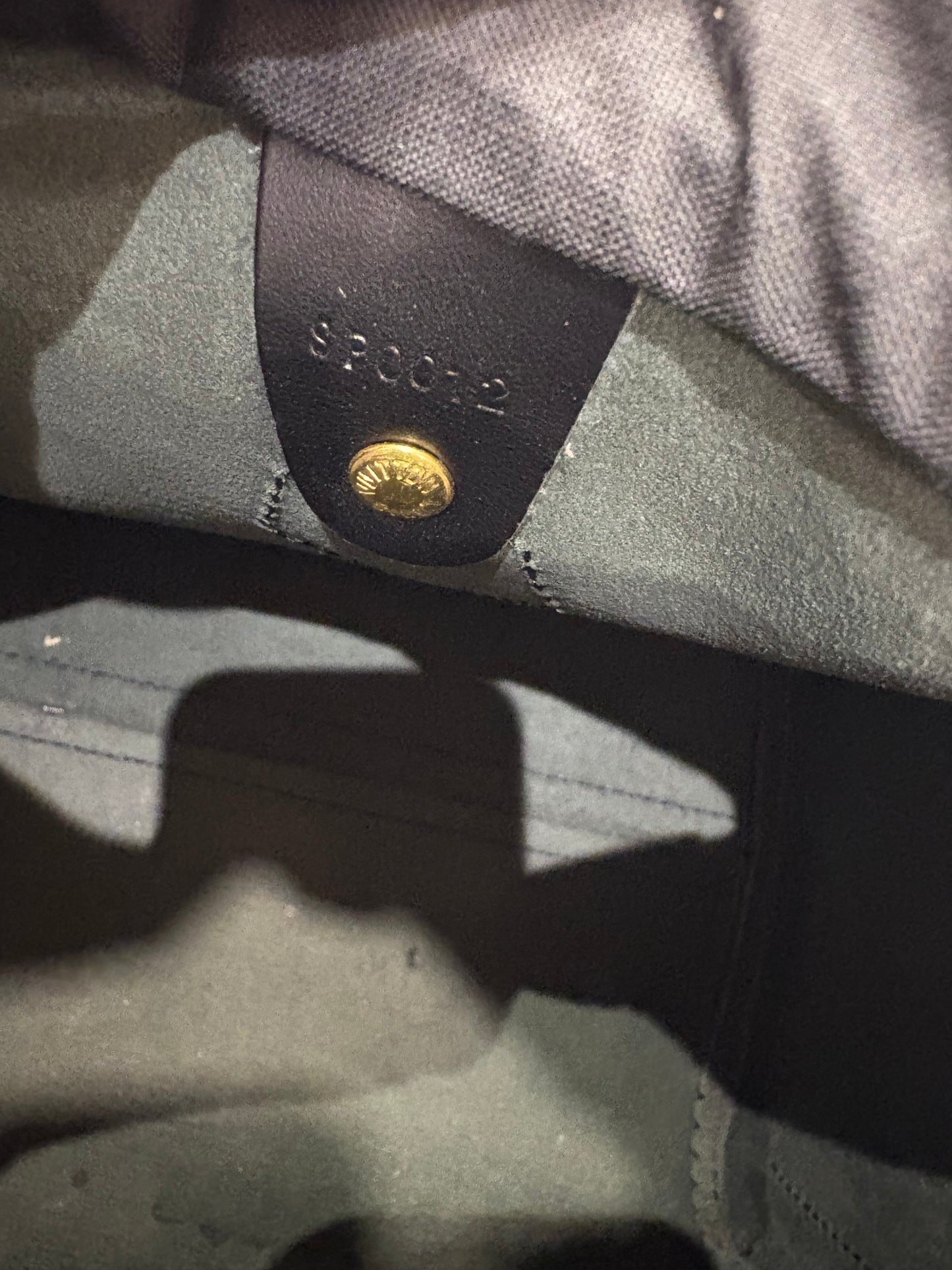 Louis Vuitton speedy in pelle epi nero