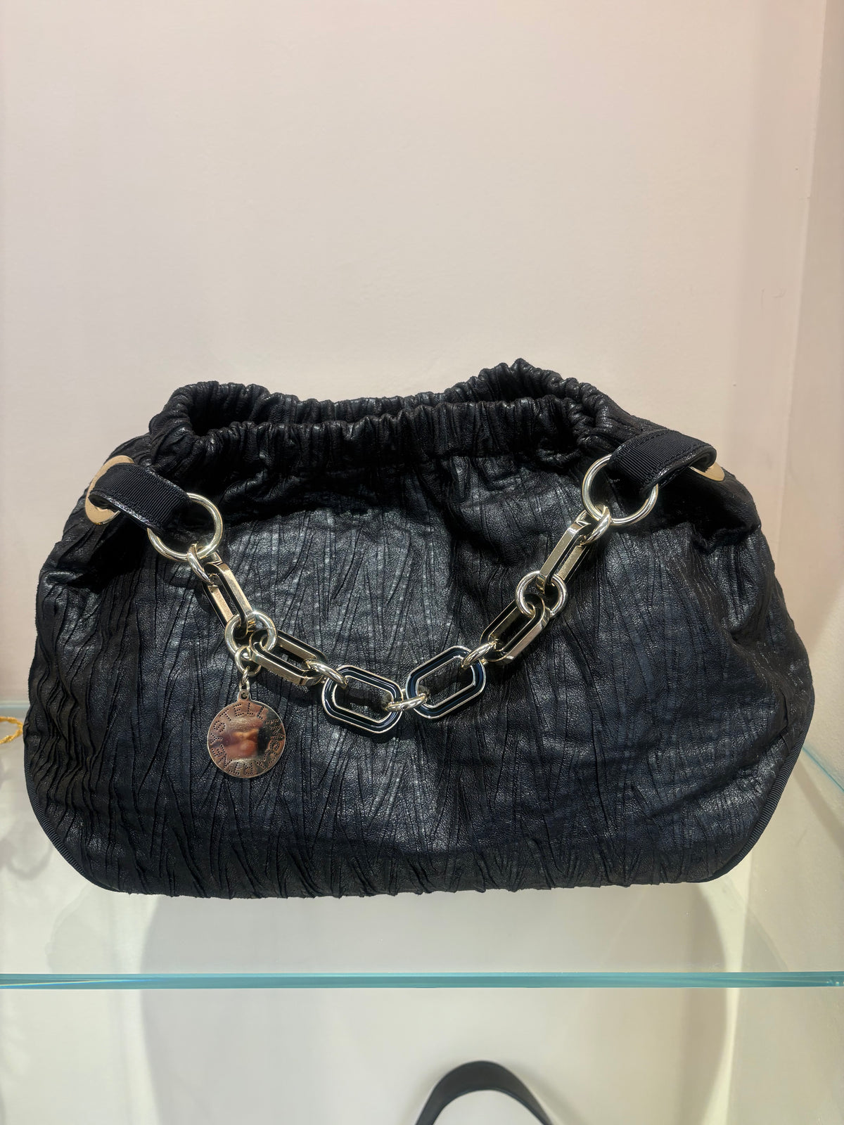 Stella McCartney Falabella Borsa Hobo Vintage in Ecopelle  Arricciata