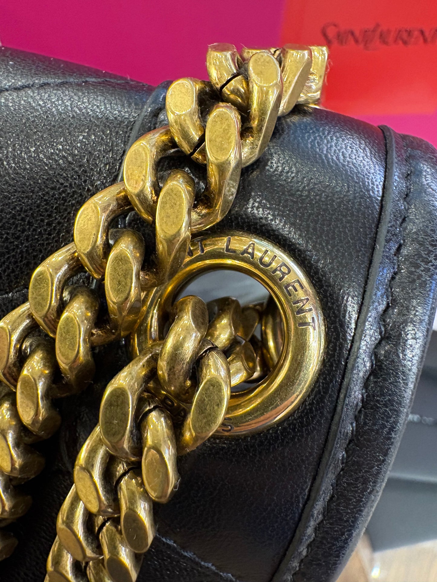 Saint Laurent Niki media in pelle