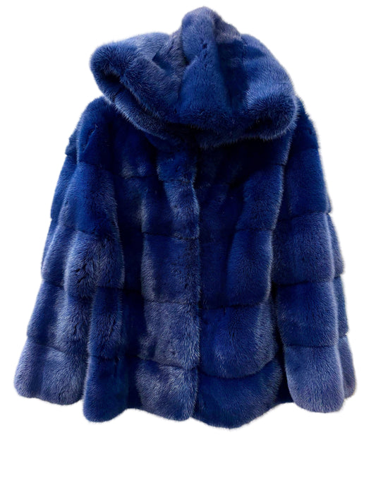 Visone blu reale con il cappuccio 38/42