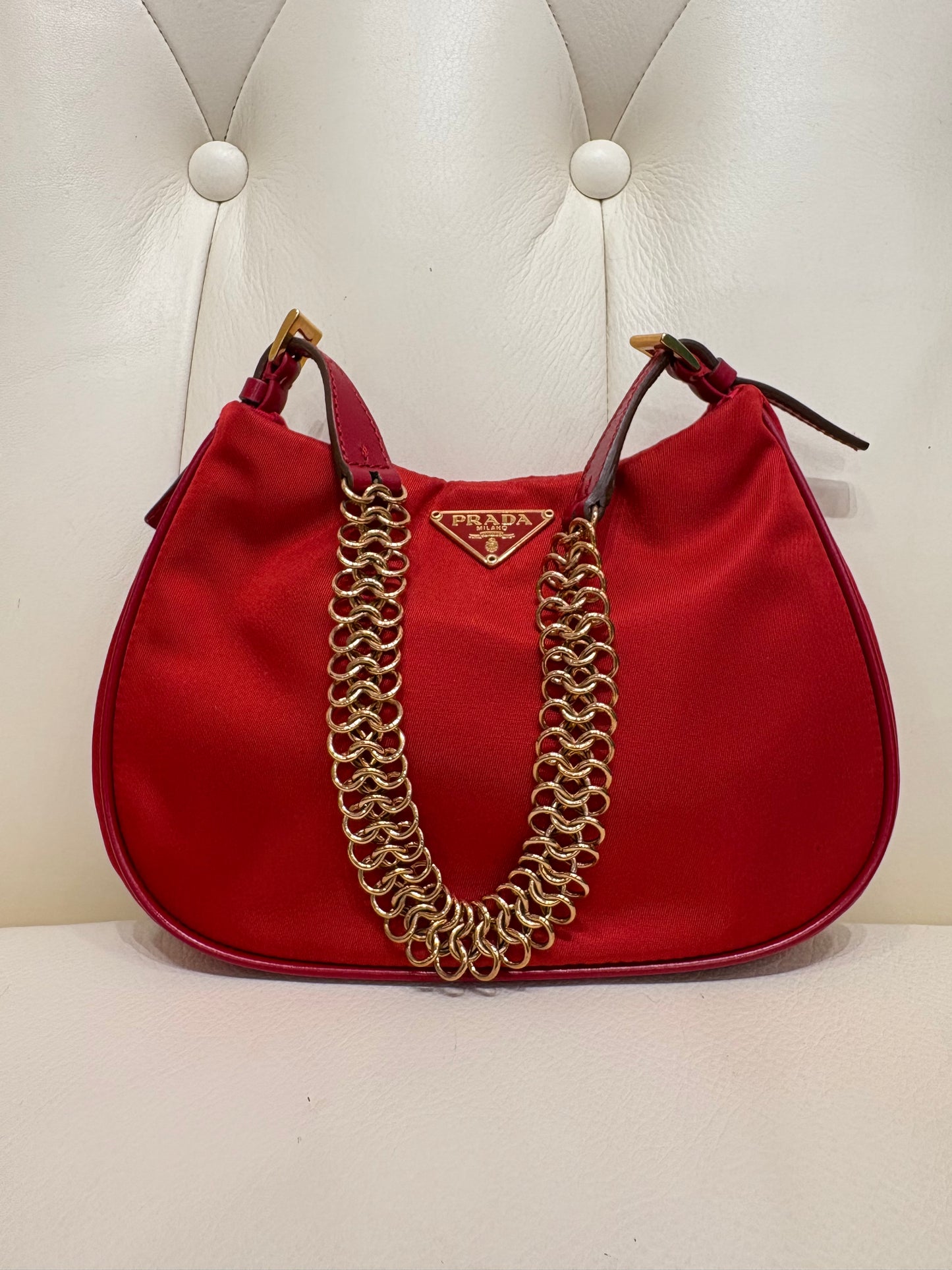 Prada mini bag nylon rosso