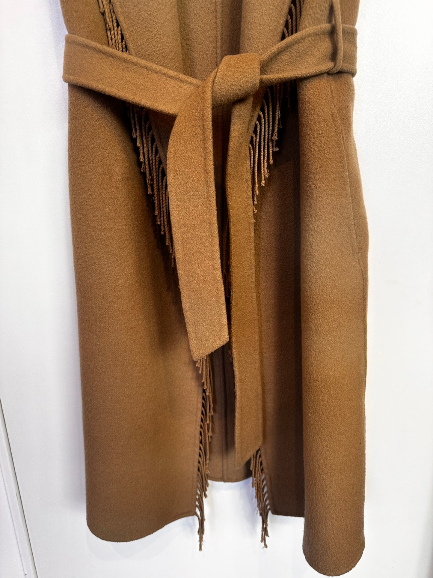 Parosh gilet panno con frange