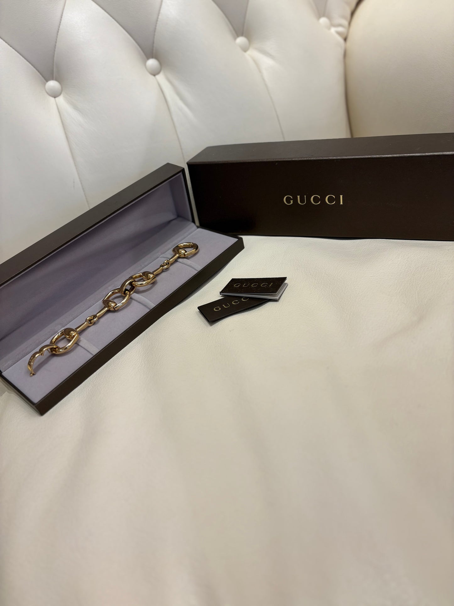 Gucci bracciale Horsebit in oro giallo 18Kt
