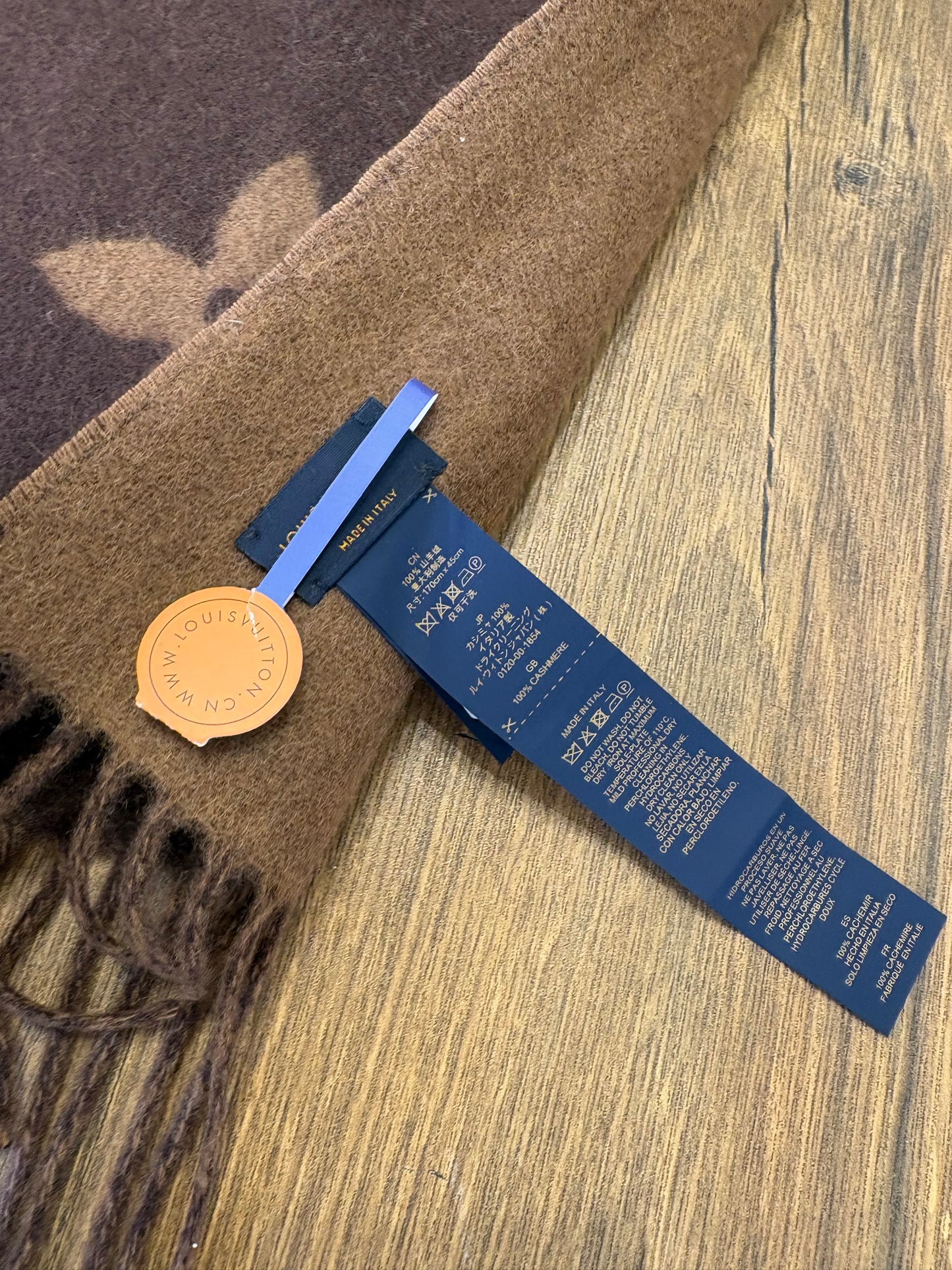 Louis Vuitton sciarpa grande Reykjavik motivo monogram Giant cashmere nuova