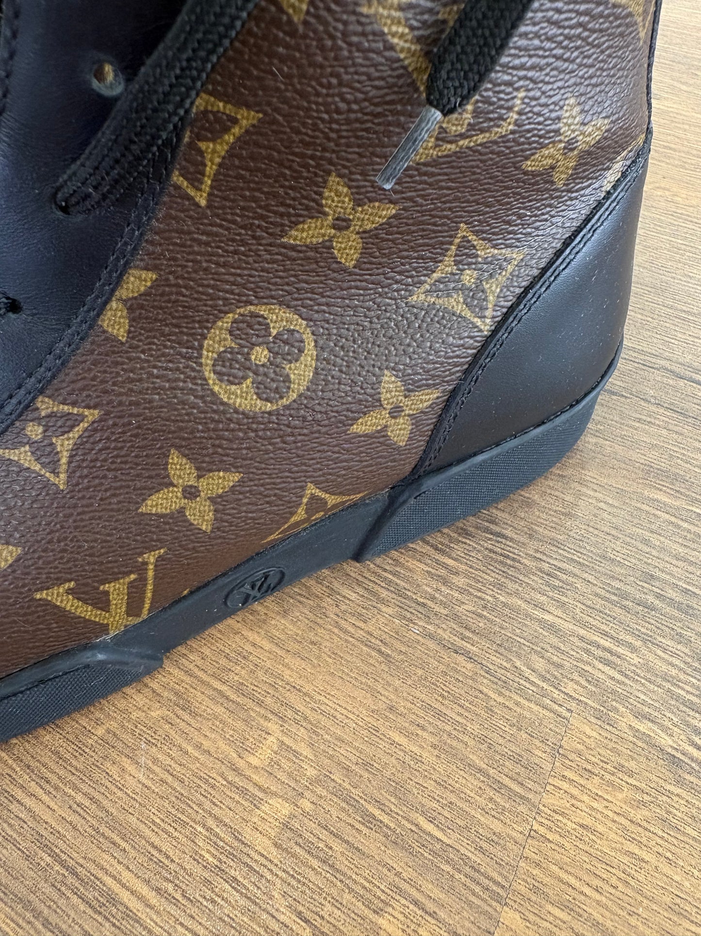 Sneaker  Louis Vuitton Match-Up in Tela Monogram e Pelle di Vitello Nera Tg. 6 Uomo