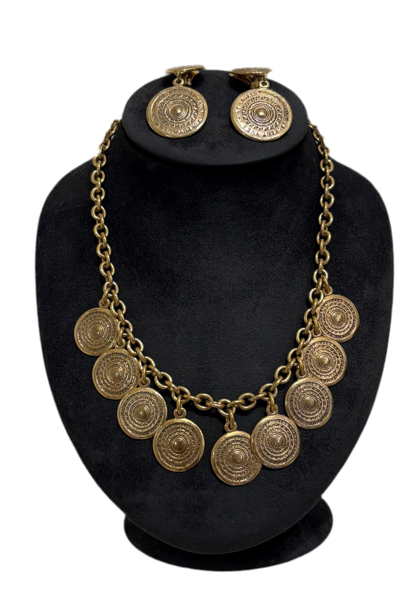 Yves Saint Laurent collana monete vintage