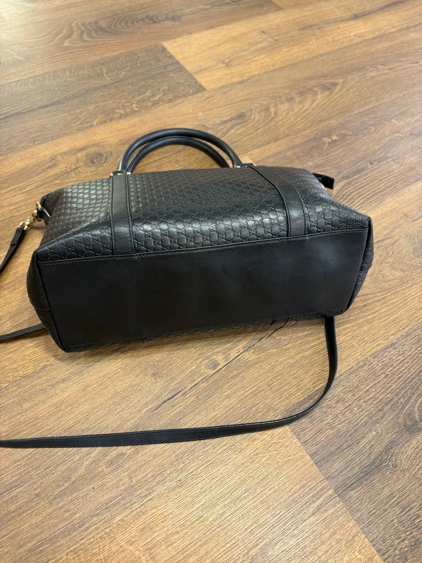 Gucci Tote Convertibile in Pelle Microguccissima
