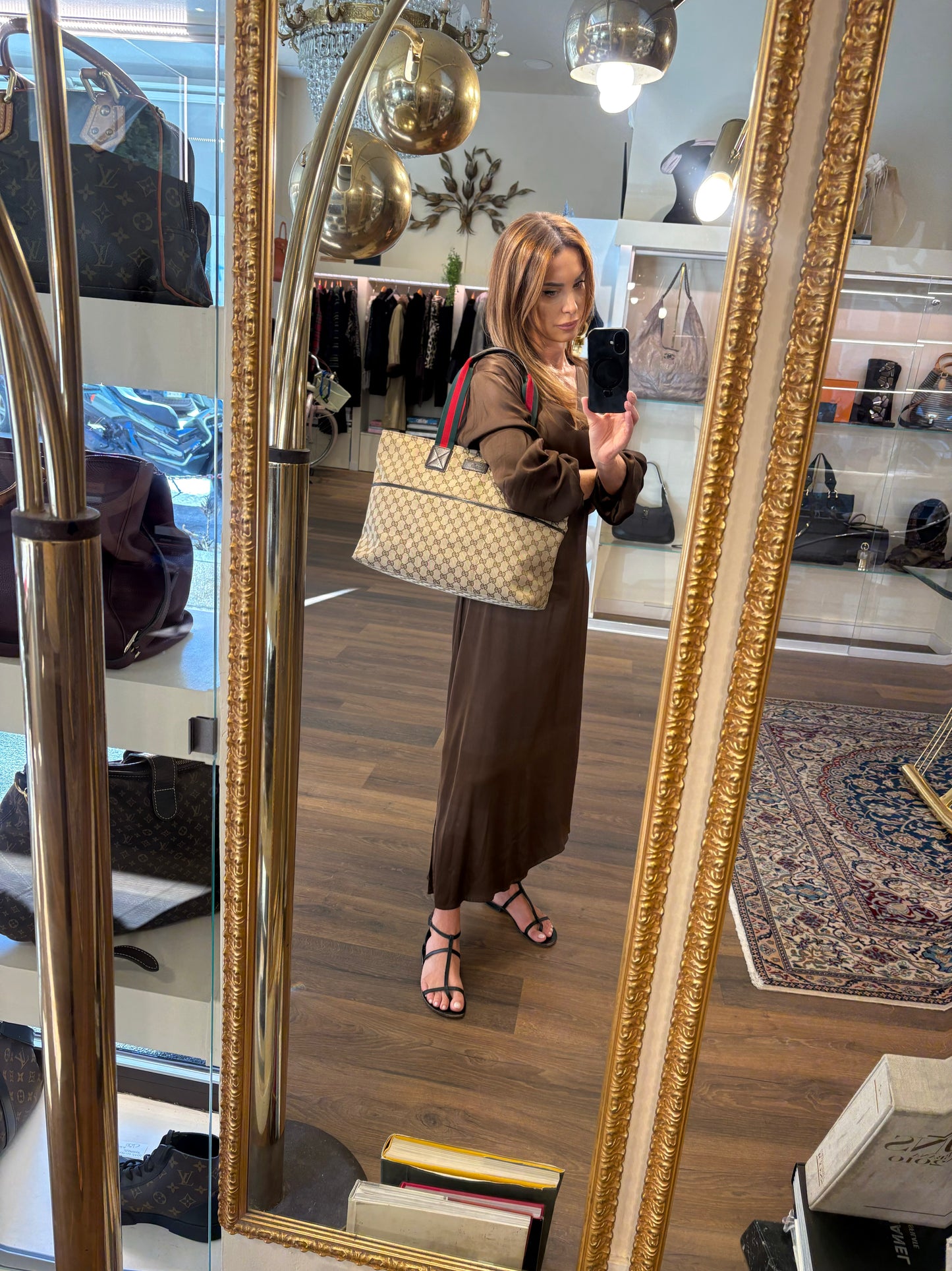 Gucci borsa shopping Borsa Tote Squadrata Gucci GG Canvas