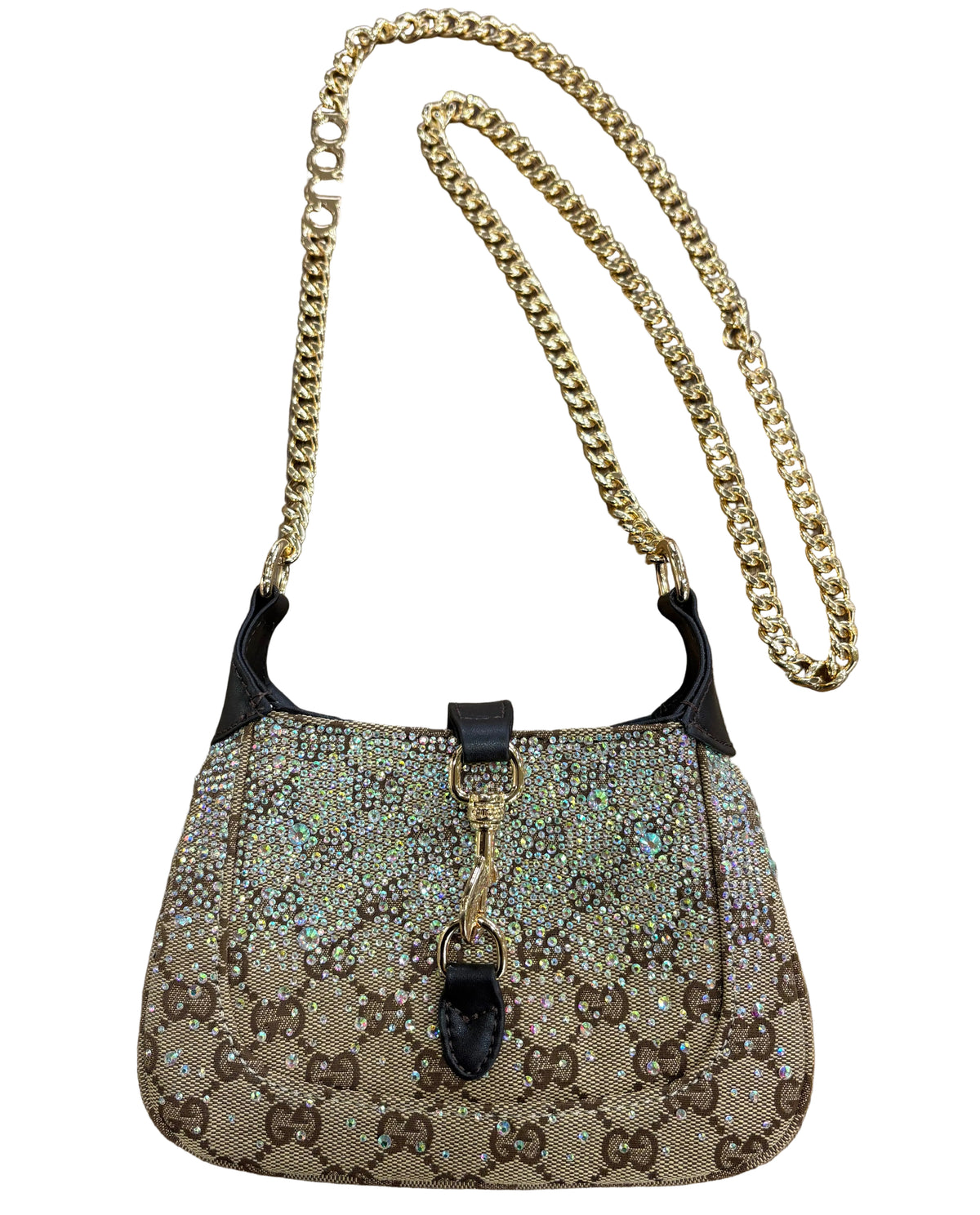 Gucci borsa  Jackie Notte Mini con Cristalli. Sfilata 2024