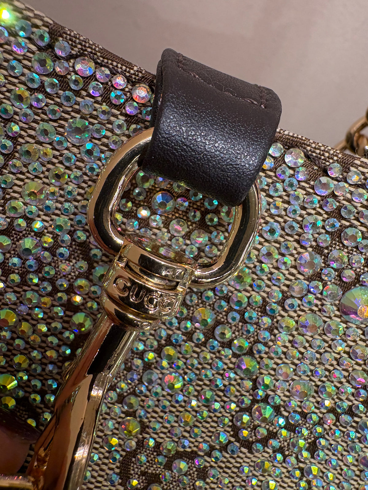 Gucci borsa  Jackie Notte Mini con Cristalli. Sfilata 2024